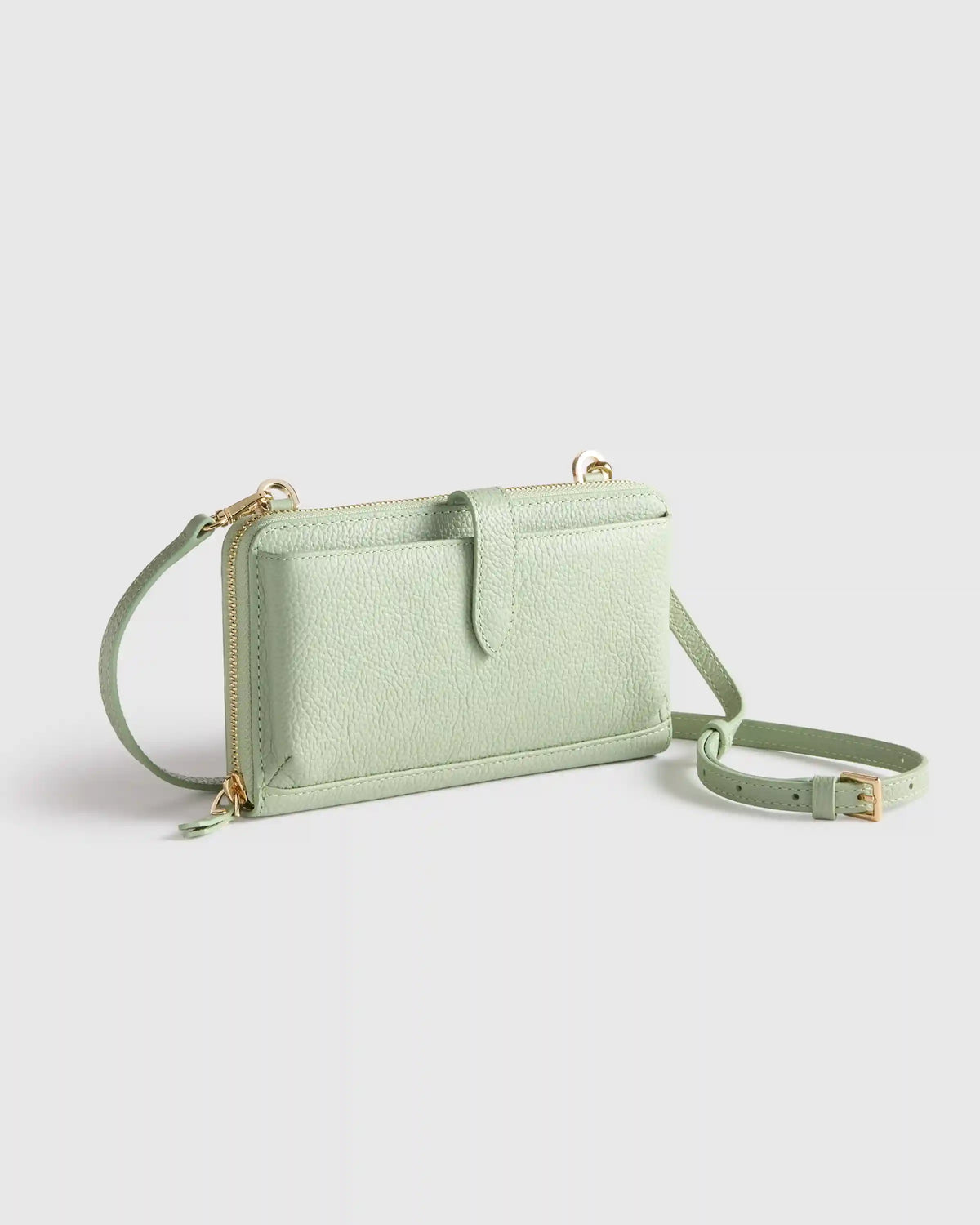 Italian Leather Phone Wallet Crossbody
