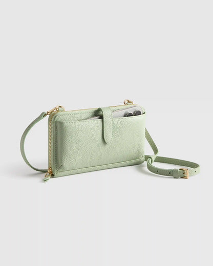 Italian Leather Phone Wallet Crossbody