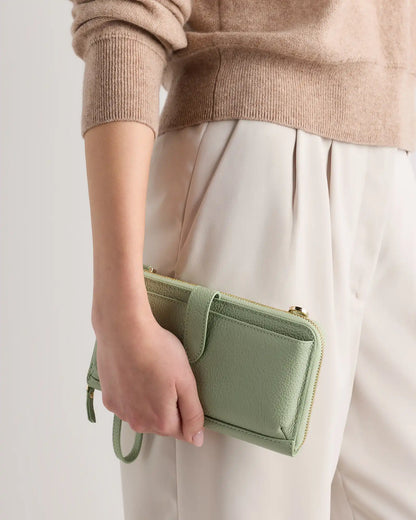 Italian Leather Phone Wallet Crossbody
