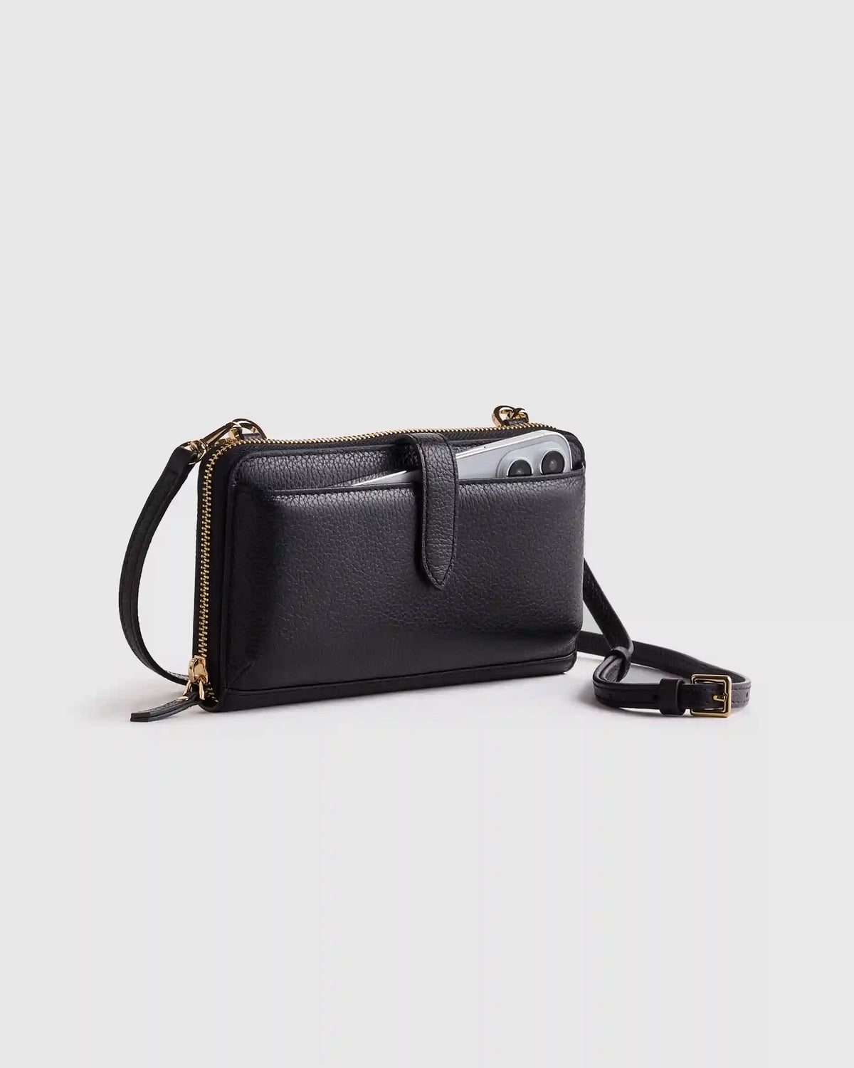 Italian Leather Phone Wallet Crossbody