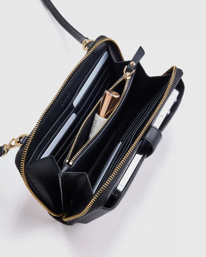 Italian Leather Phone Wallet Crossbody