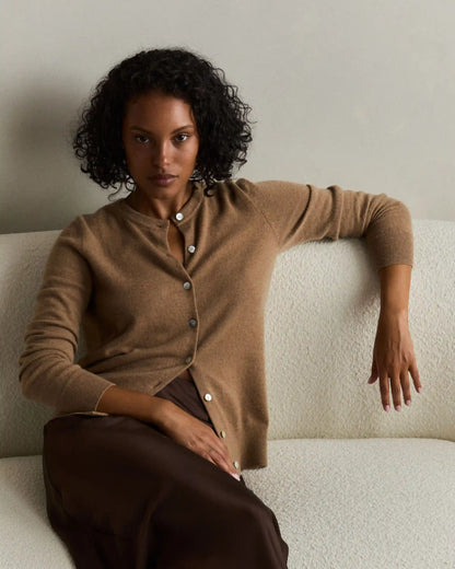 Mongolian Cashmere Cardigan Sweater