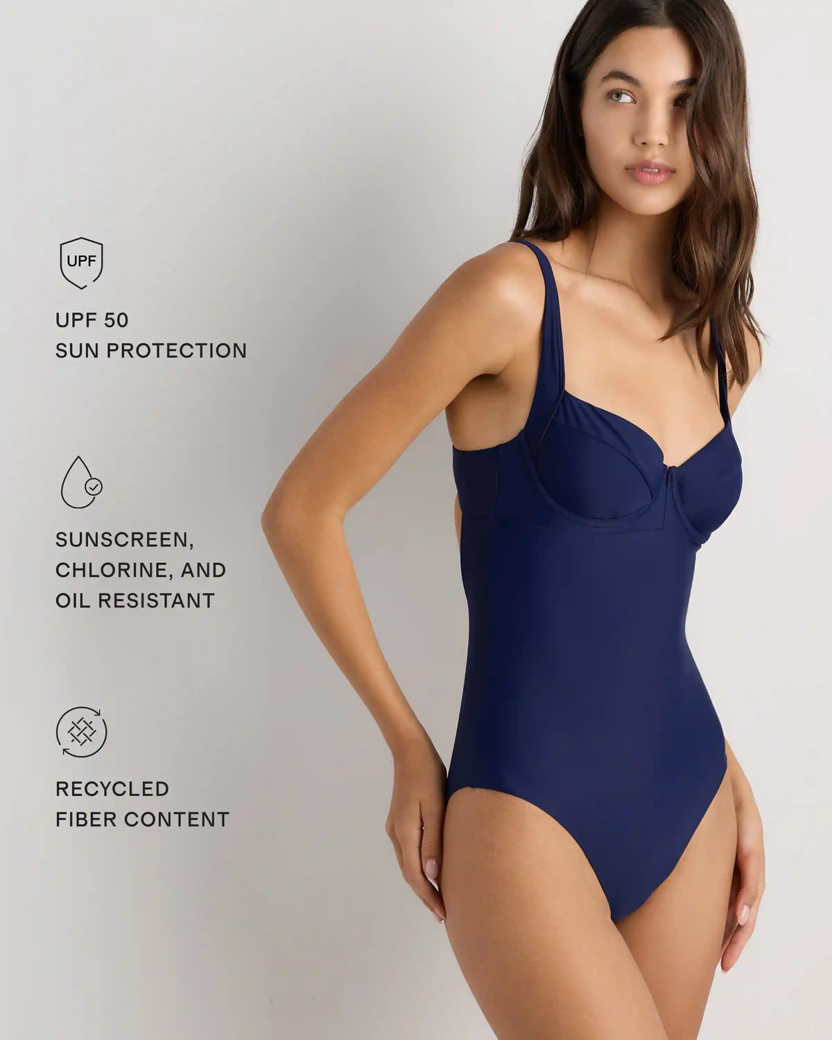 Italian Underwire One-Piece Swimsuit