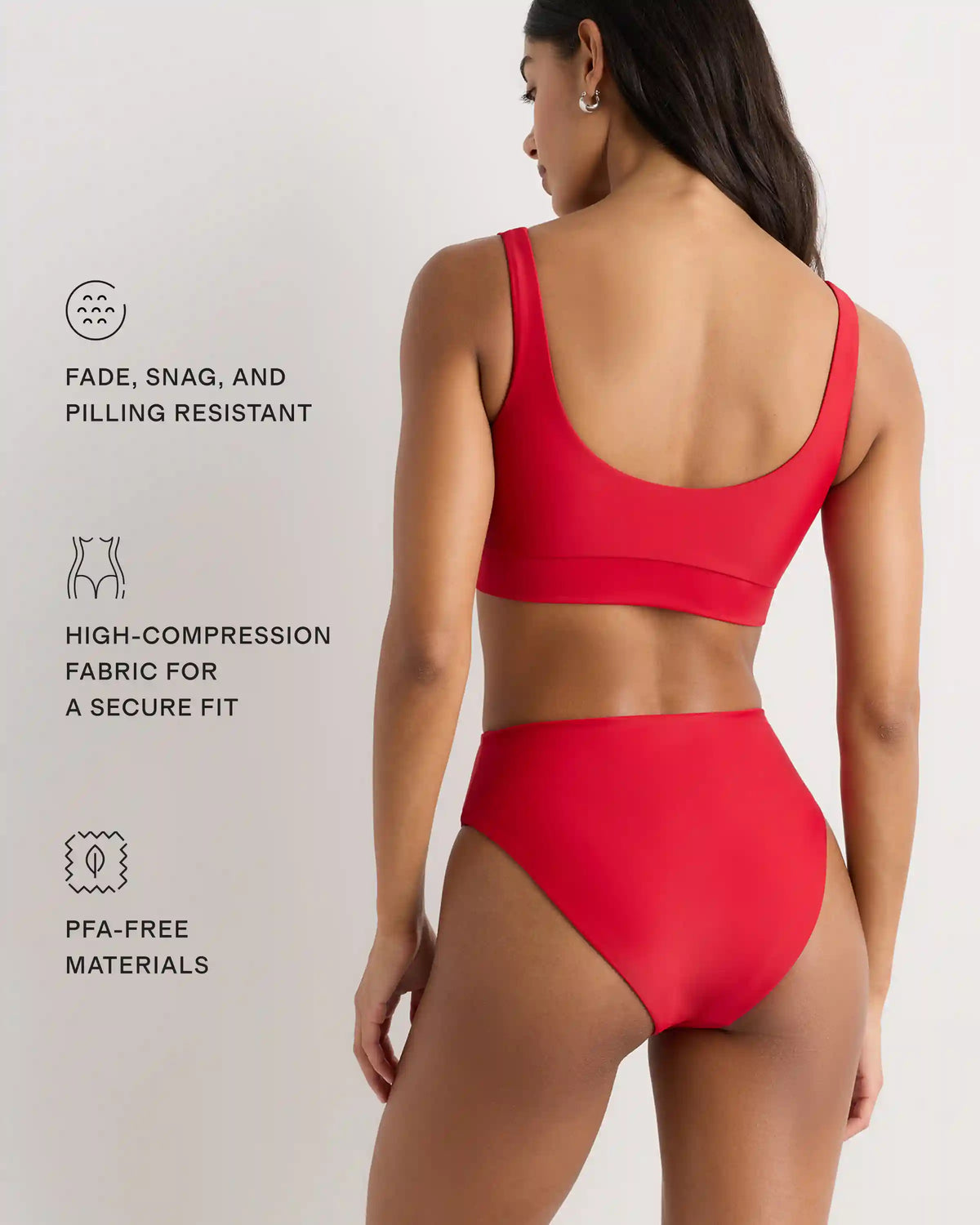 Italian High-Rise High-Leg Bikini Bottom