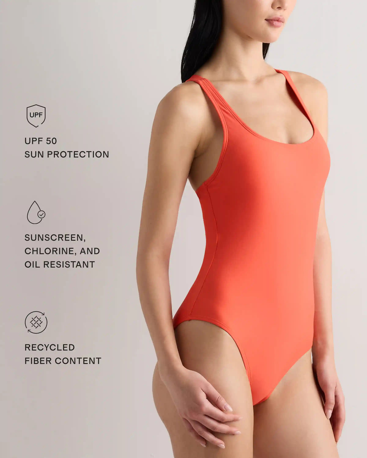 Italian Cross-Back One-Piece Swimsuit