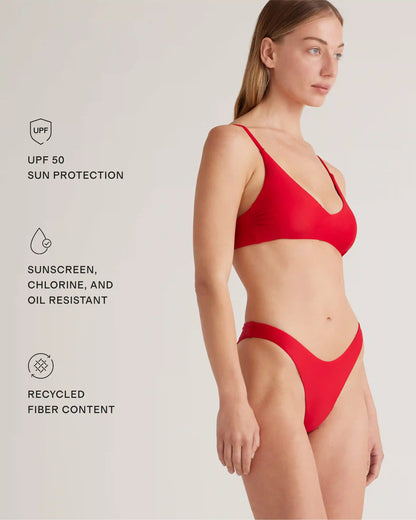 Italian High-Leg Bikini Bottom