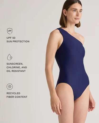 Italian One Shoulder One-Piece Swimsuit