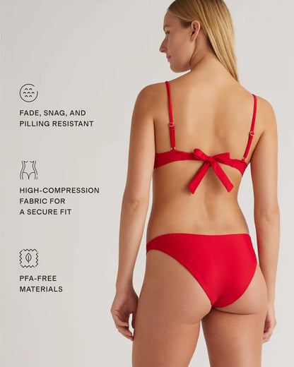 Italian Scoop Neck Bikini Top