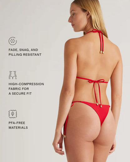 Italian Adjustable Side-Tie Bikini Bottom