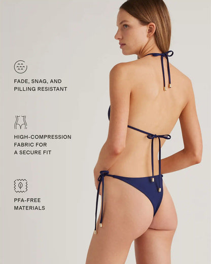 Italian Adjustable Side-Tie Bikini Bottom
