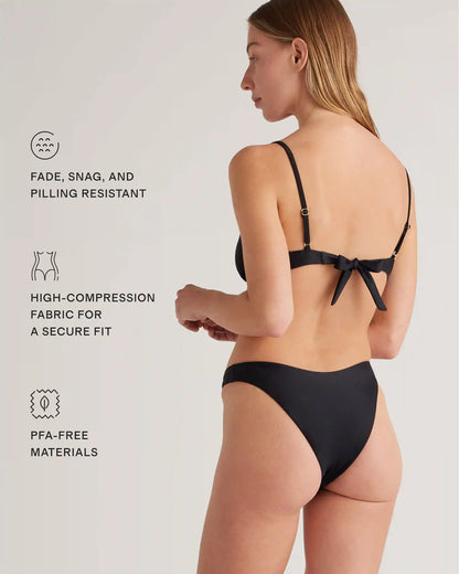 Italian High-Leg Bikini Bottom