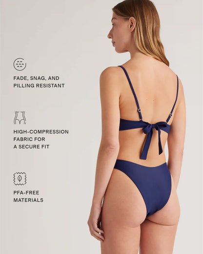 Italian High-Leg Bikini Bottom