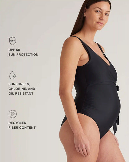 Italian Maternity Two-Piece Tankini Swimsuit