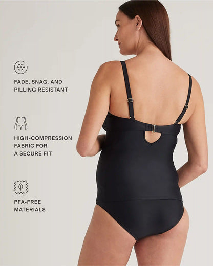 Italian Maternity Wrap One-Piece Swimsuit