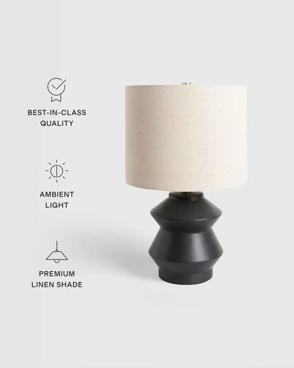 Geometric Ceramic Table Lamp