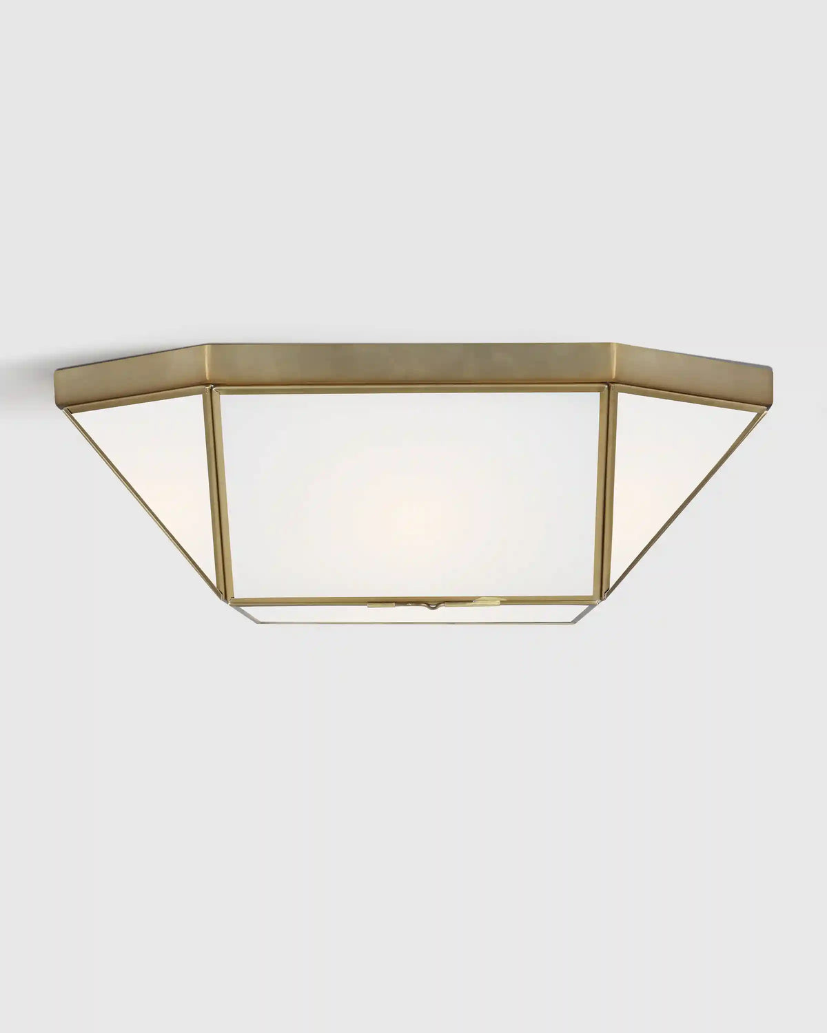 Geometric Steel Flush Mount
