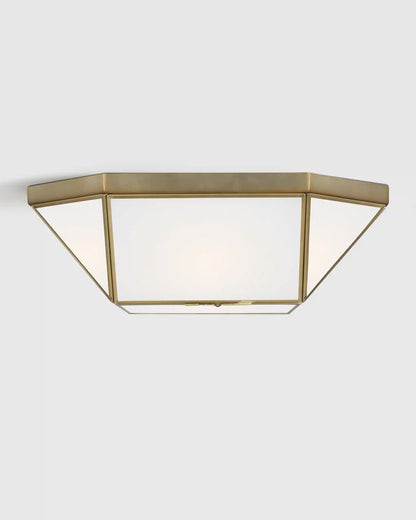 Geometric Steel Flush Mount