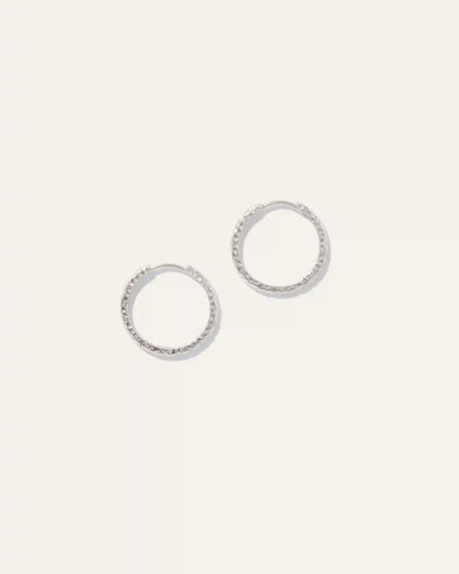 Hammered Nina Medium Hoops