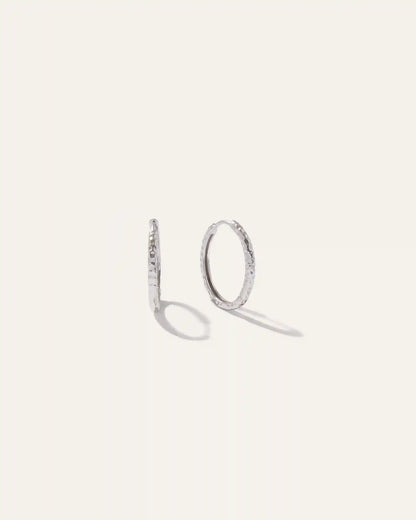 Hammered Nina Medium Hoops