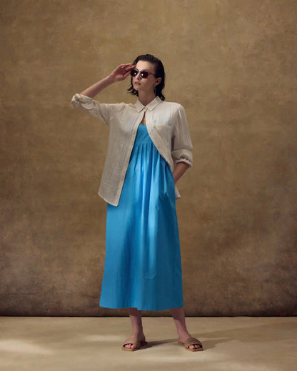 100% Organic Cotton Sleeveless Maxi Dress