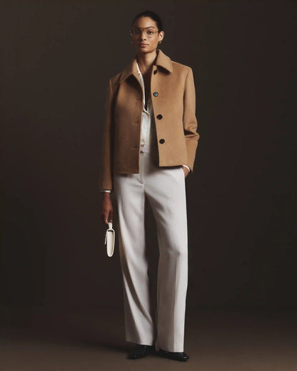 Wool Cashmere Short Coat
