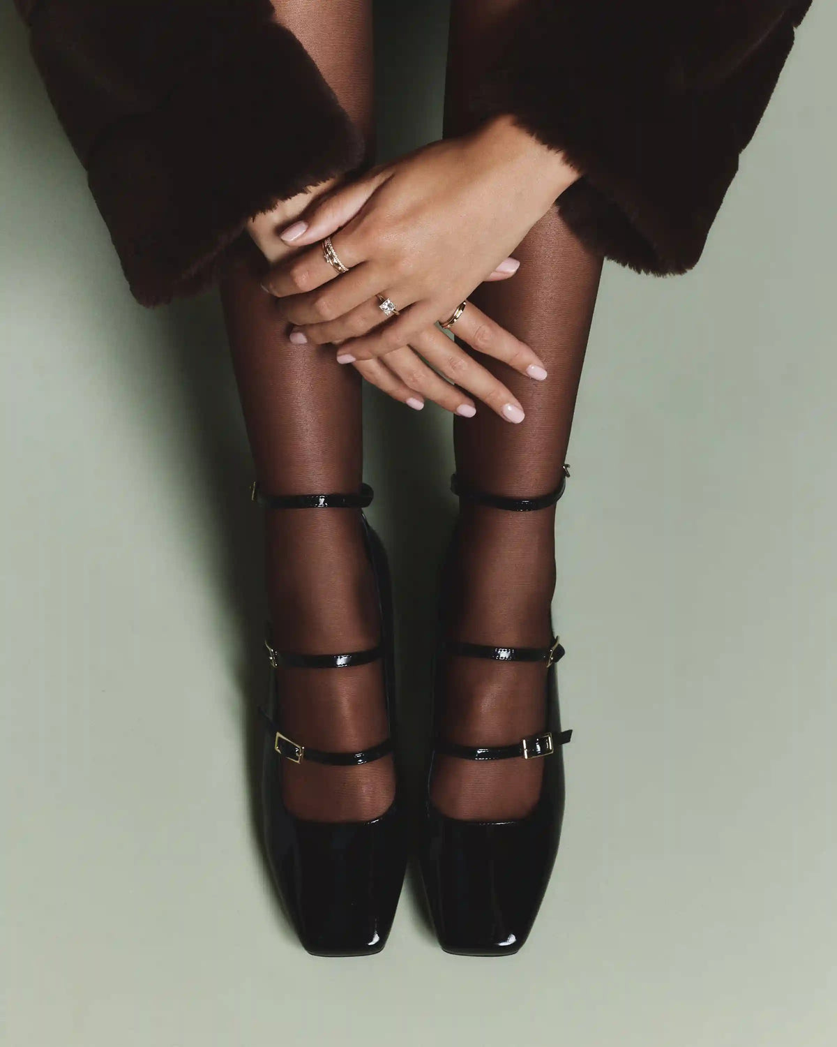 Italian Leather Strappy Ballet Flat