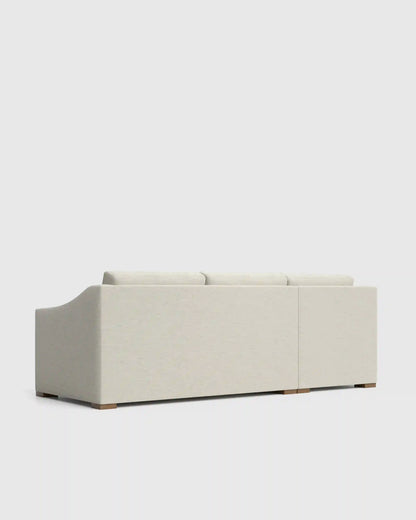 Hollis Slope Arm Chaise Sectional in Performance Basketweave