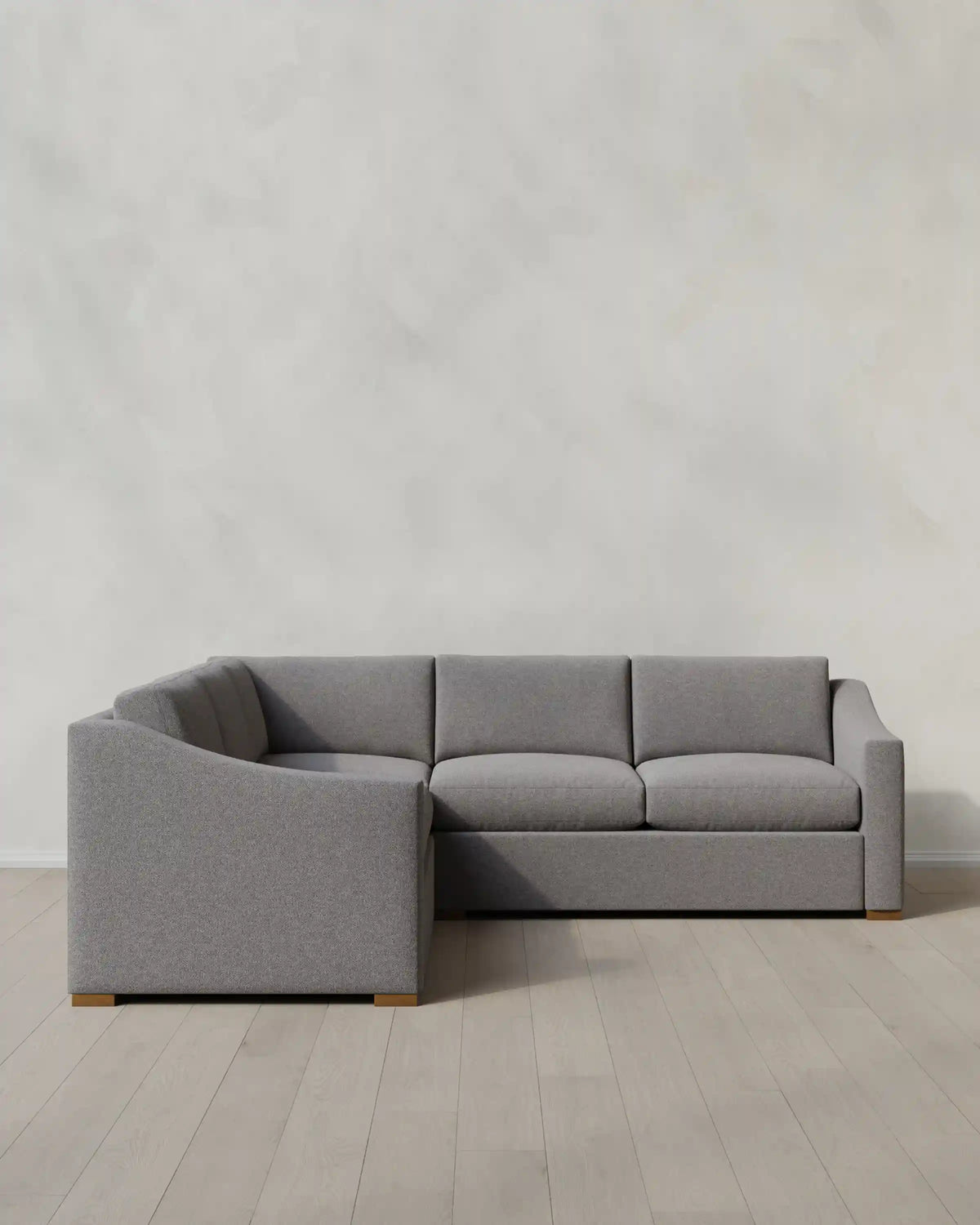Hollis Slope Arm L Sectional in Performance Basketweave