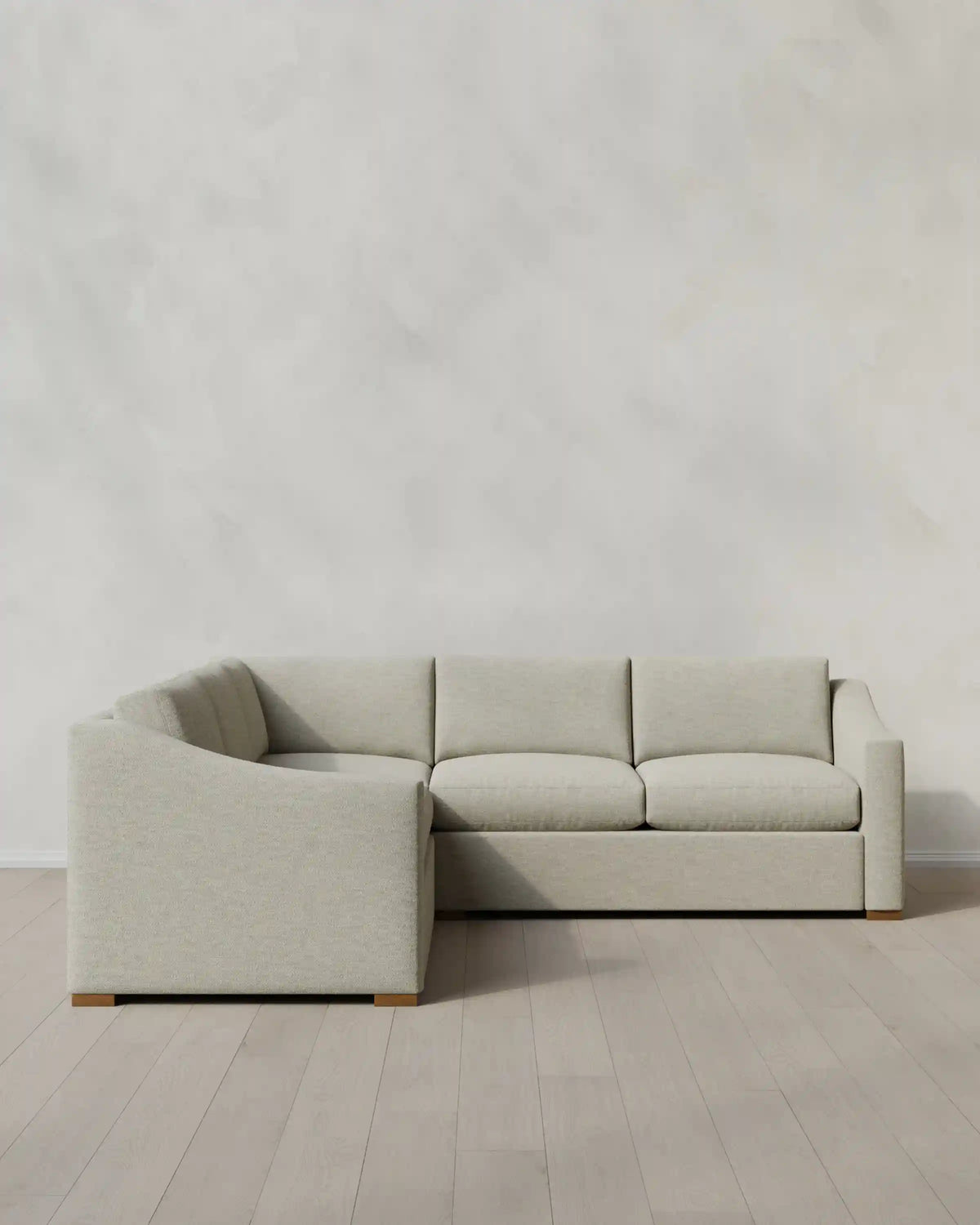 Hollis Slope Arm L Sectional in Performance Basketweave