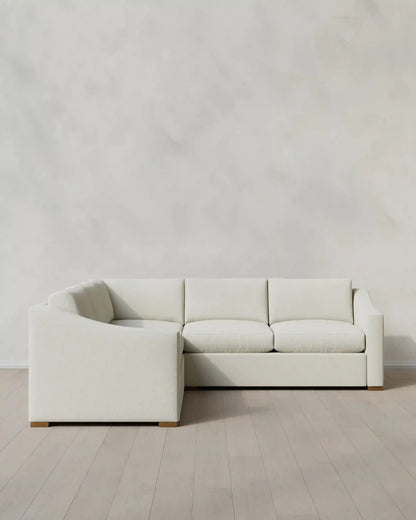 Hollis Slope Arm L Sectional in Performance Basketweave