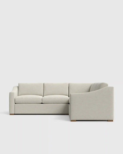 Hollis Slope Arm L Sectional in Performance Basketweave