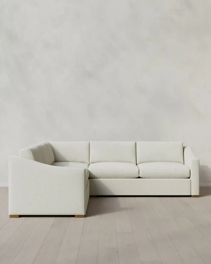 Hollis Slope Arm L Sectional in Performance Basketweave