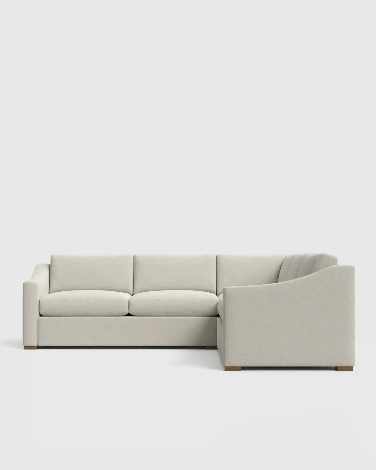 Hollis Slope Arm L Sectional in Performance Basketweave