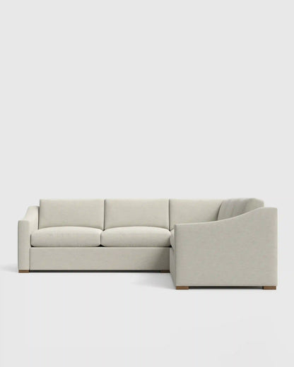 Hollis Slope Arm L Sectional in Performance Basketweave