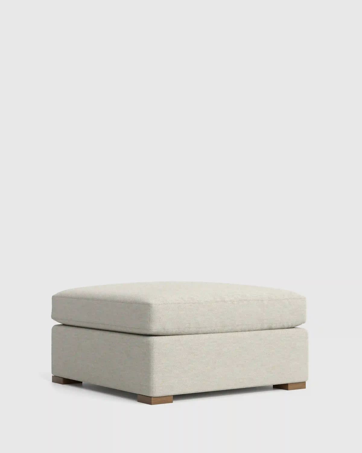 Hollis Slope Arm Ottoman in Performance Basketweave