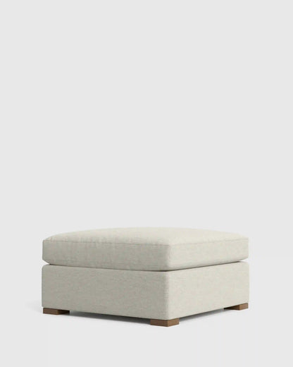 Hollis Slope Arm Ottoman in Performance Basketweave