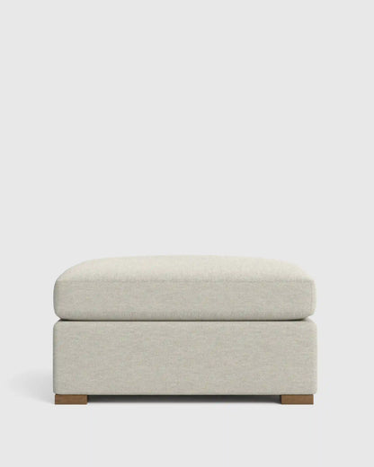 Hollis Slope Arm Ottoman in Performance Basketweave