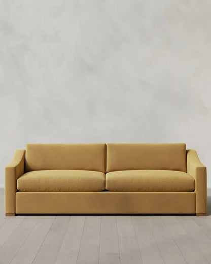 Hollis Slope Arm Sofa in Performance Velvet