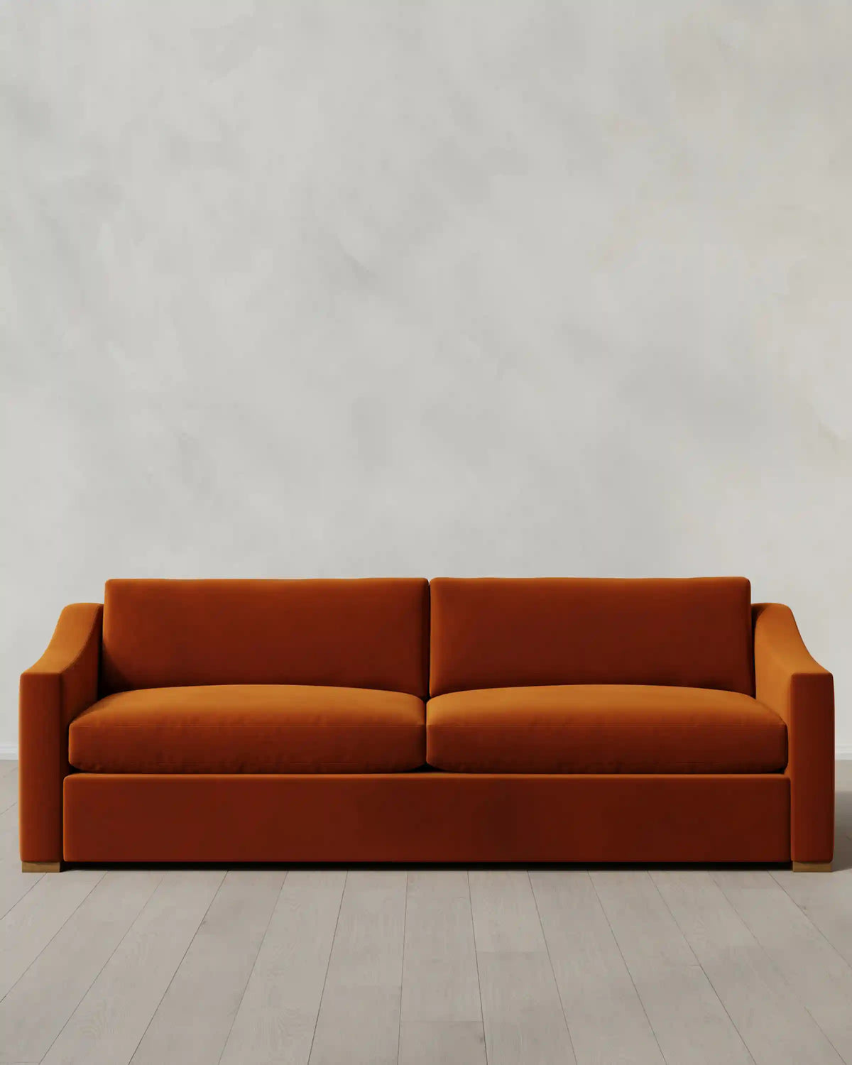 Hollis Slope Arm Sofa in Performance Velvet