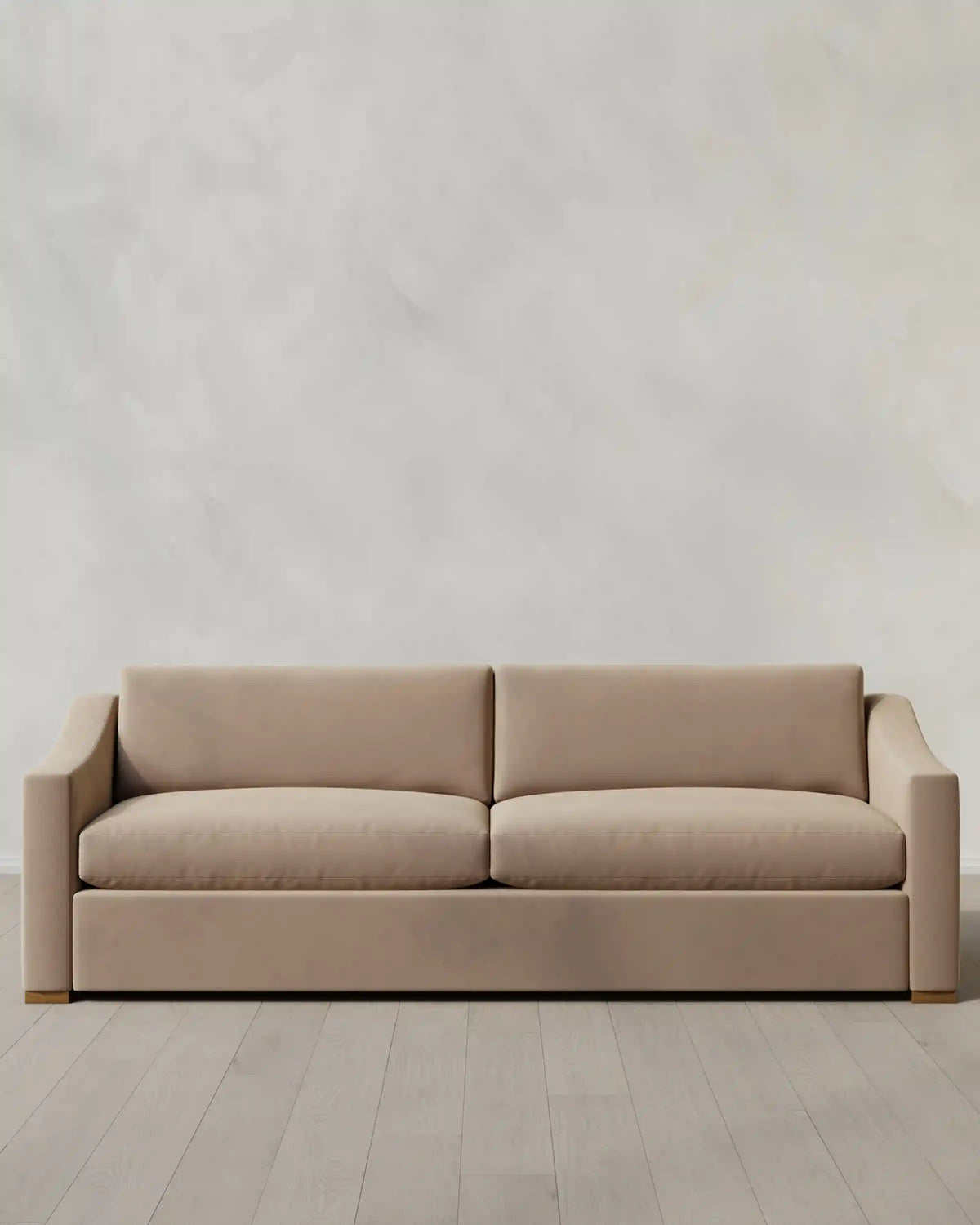 Hollis Slope Arm Sofa in Performance Velvet