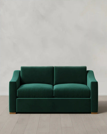 Hollis Slope Arm Sofa in Performance Velvet