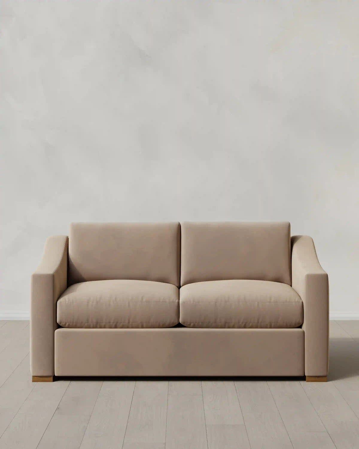 Hollis Slope Arm Sofa in Performance Velvet
