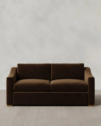 Hollis Slope Arm Sofa in Performance Velvet