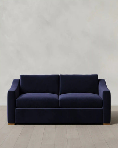 Hollis Slope Arm Sofa in Performance Velvet