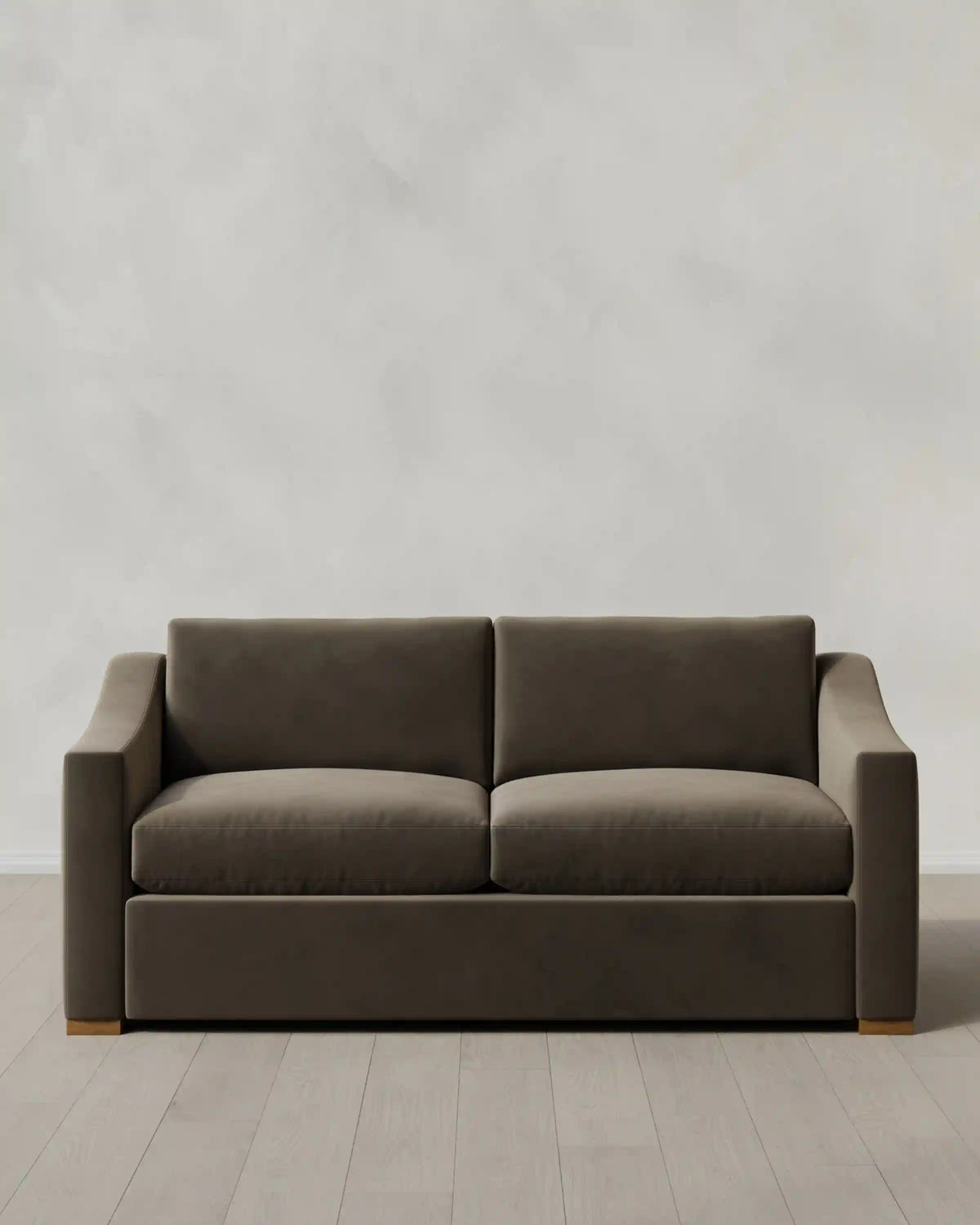 Hollis Slope Arm Sofa in Performance Velvet