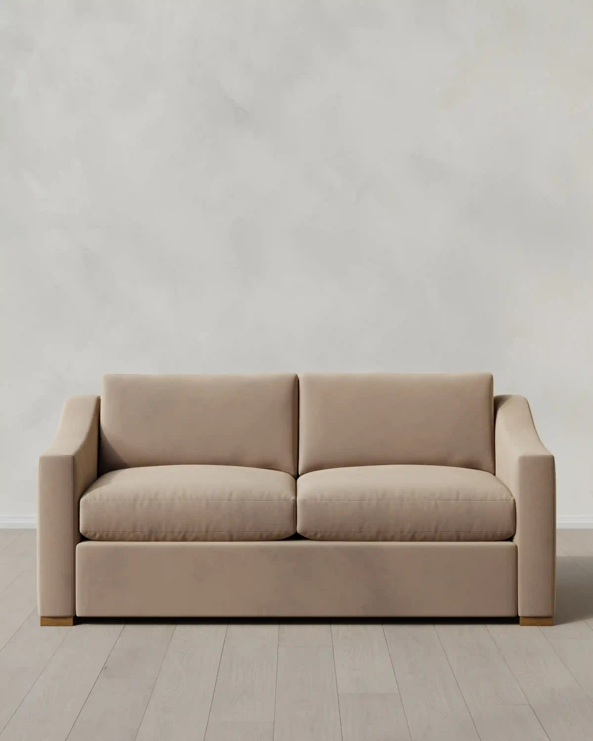 Hollis Slope Arm Sofa in Performance Velvet