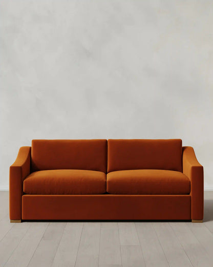 Hollis Slope Arm Sofa in Performance Velvet