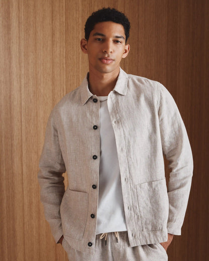 100% European Linen Drawstring Beach Pants