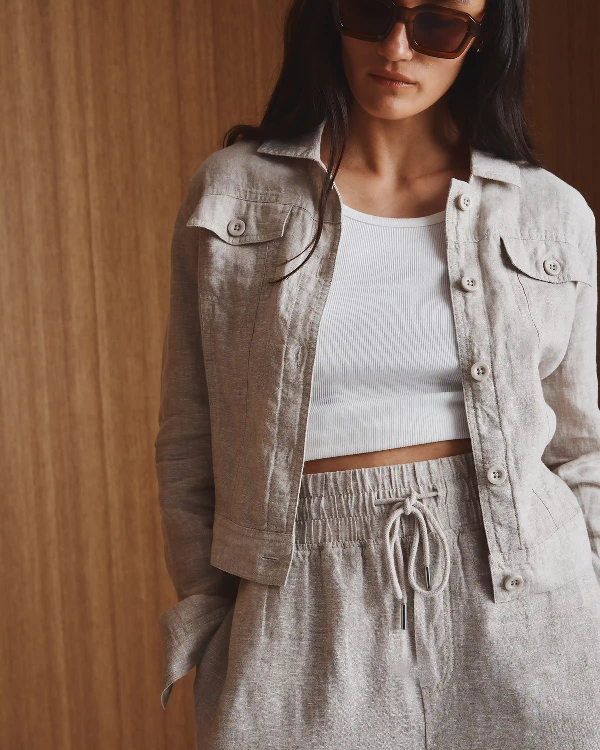 100% European Linen Jacket