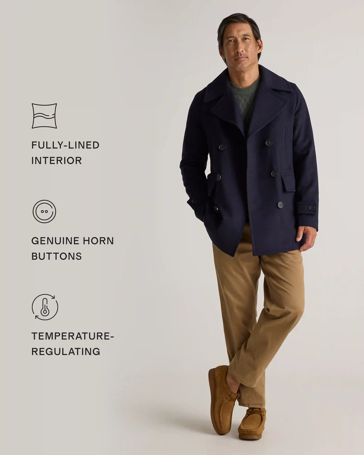 Italian Wool Peacoat